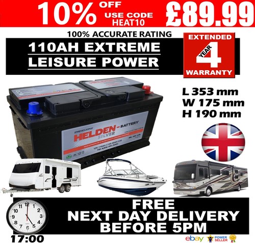 12v 110ah leisure battery - 110ah,