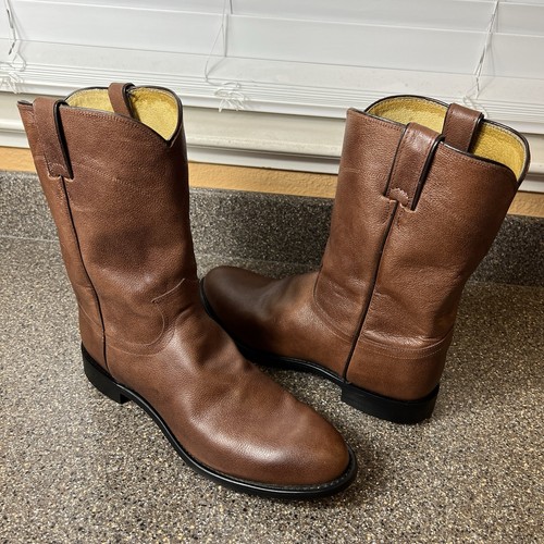 Justin boots 3714 roper brown - justin,