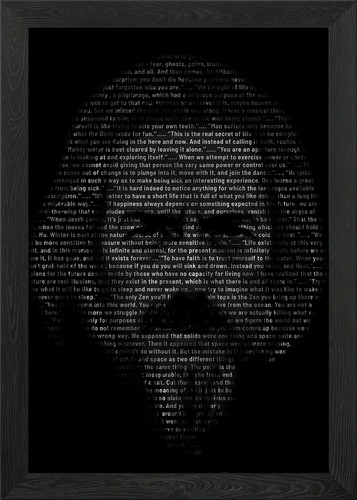 Alan watts textart framed - framed, wall