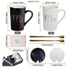 Ceramic Mr. & Mrs. Mug Set