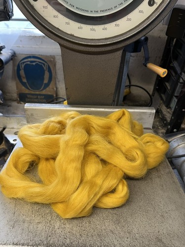 Golden yellow merino wool - yellow,