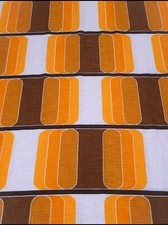 2 vintage fabric curtains