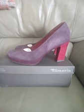TAMARIS AUBERGINE SUEDE