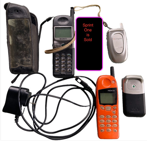 Vintage mobile phone lot - lot, sony