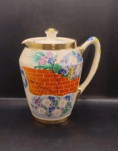 Antique art deco - hand, painted
