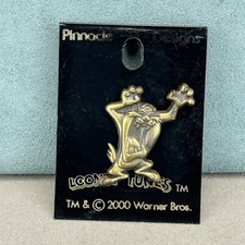 Vintage Looney Tunes pin Taz Tasmanian devil 2000 on card