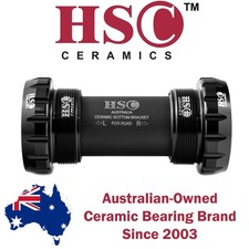 HSC Ceramic Bottom Bracket Shimano Dura Ace 9000 7900 7800 Compatible (Black)