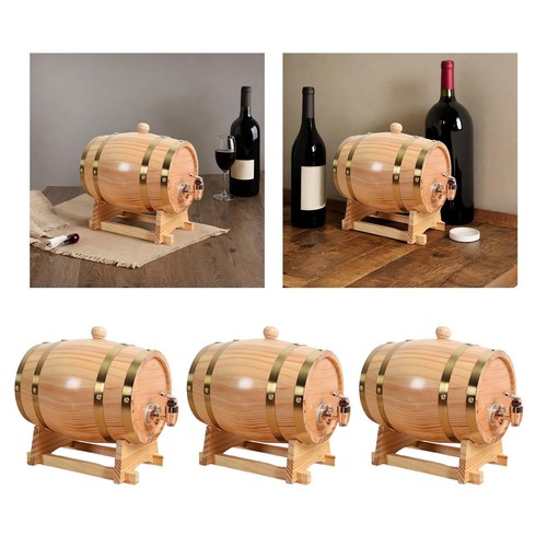 Oak barrel with stand - oak,