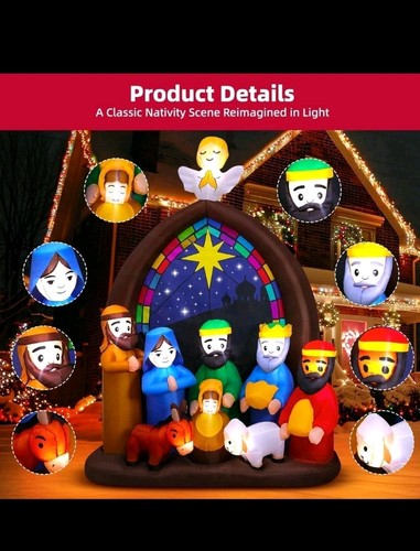 8ft led lit christmas - 8ft,