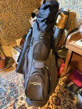 Hill Billy 5-Way Cart/Trolley/Carry Golf Bag with Strap and Rainhood