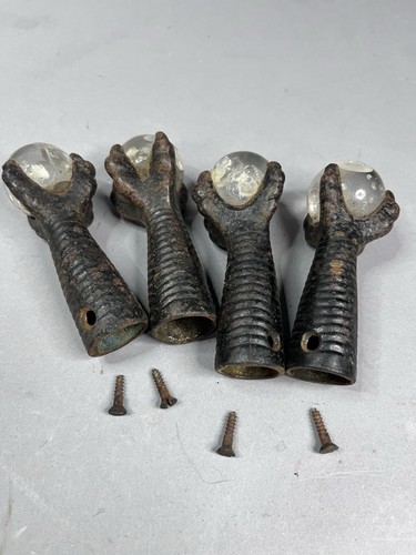 Cast iron eagles claw glass - cast,