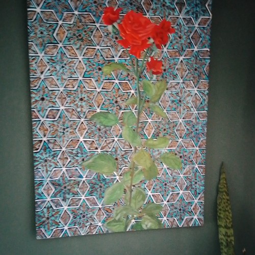 Local artist oil painting - artist,
