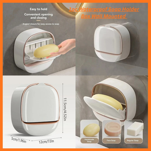 1pc waterproof soap holder box - 1pc,