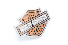 Harley Davidson Chrome Bar & Shield Pin Badge