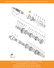 YAMAHA Bearing, 93306-30517