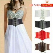Womens Ladies Wide Corset Belt