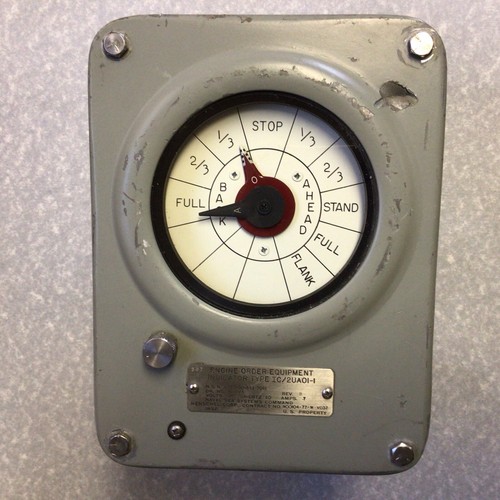 Ship engine order telegraph - order,