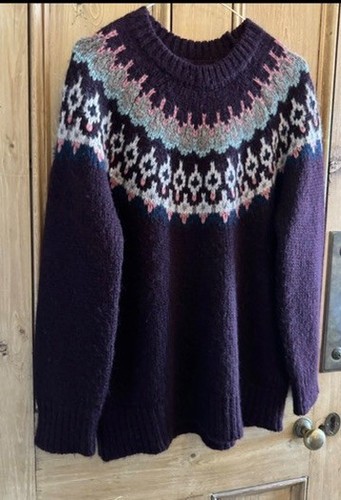 Toast jumper lofty jacquard - toast,