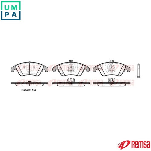 Brake pad set disc - brake,