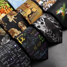 Graffiti Print Tie for Men