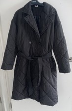 PEACOCKS LADIES LIGHTLY QUILTED BELTED COAT SIZE 10