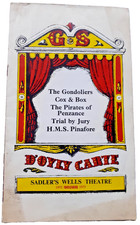 D'Oyly Carte programme -