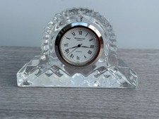 Waterford Crystal Clock Signed & Labelled Waterford Ireland (1)