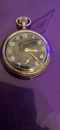Vintage elgin military - elgin, pocket