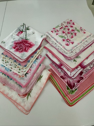 Vtg ladies hankies lot 12 - ladies,