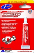 Heavy duty red thread lock - duty,