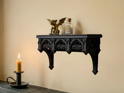 Gothic wall shelf black - gothic,