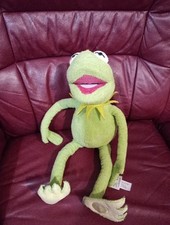 Kermit The Frog Disney Store Plush Soft Cuddly Toy with Disney Stamp