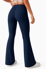 Ladies Trousers Flared Wrinkle