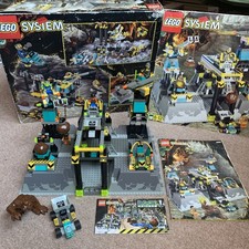 VINTAGE LEGO ROCK RAIDERS HQ 4990 *100% COMPLETE & INST, BOX & COMIC