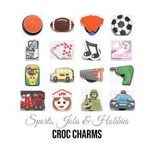 Sport and hobbies shoe charms - various sports shoe charms will fit croc shoes