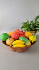 Artificial Wooden Fruit Display Exotic Banana Mango Apple Interior Design 