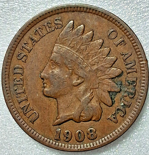 1908 indian head - head, cent
