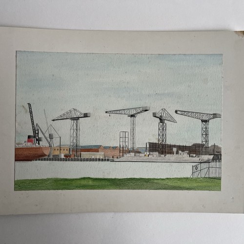 Vintage glasgow shipbuilding - vintage,
