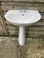 Cloakroom Bathroom Basin Sink with Tap - see other listing for toilet 