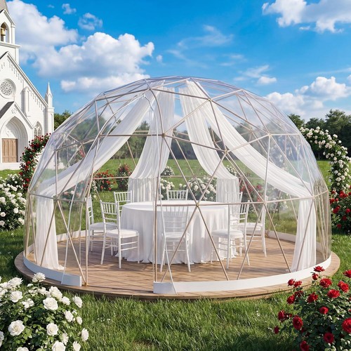 Clear bubble tent 12x12 - clear,