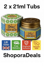 2 x 21ml Tiger Balm White For Relief Muscle Joints Sprains & Headaches UK Seller