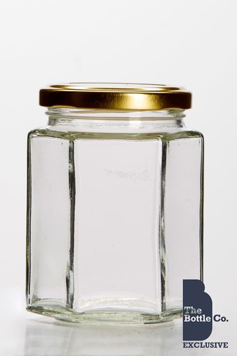 252 12oz hexagonal jam jar - 252,