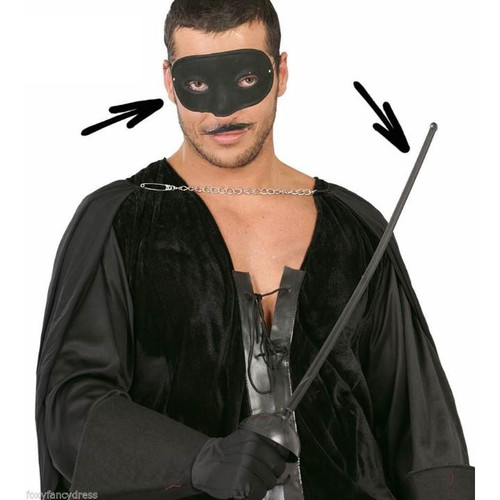 Zorro mask sword halloween - zorro,