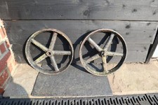 Old Vintage Cast Iron Wheels
