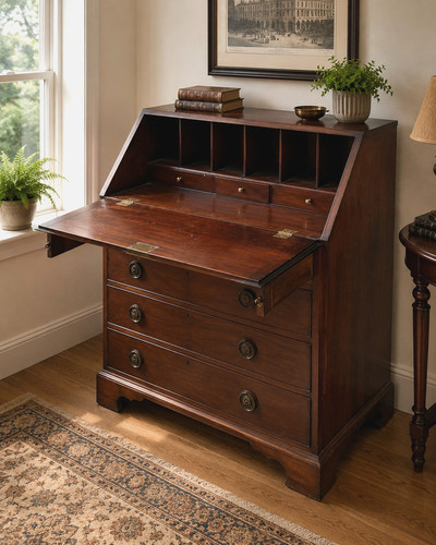 Antique style writing bureau - writing,