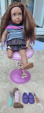 Our generation Suzee doll with removable prosthetic leg ,Chair Etc 