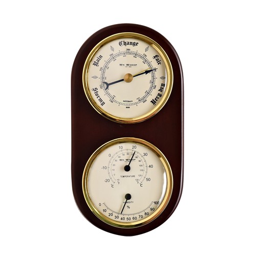 Wooden wall barometer - wall,