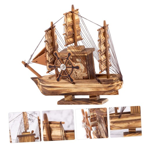 Wooden sailing boat ship - wooden,
