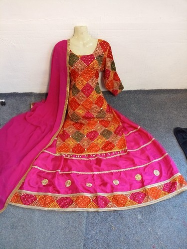 Indian punjabi phulkari suit - punjabi,