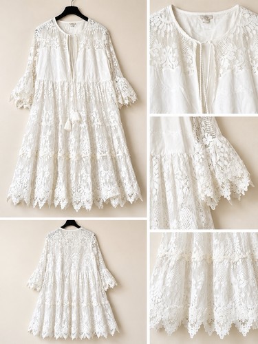 River island white lace - white, fully
